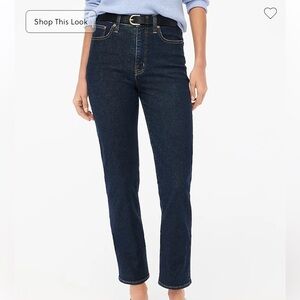 J crew soft rinse wash High-rise stovepipe jean in signature stretch+